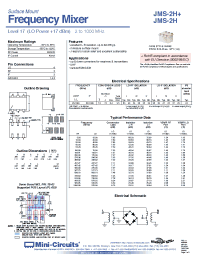 Datasheet JMS-2H+ manufacturer Mini-Circuits