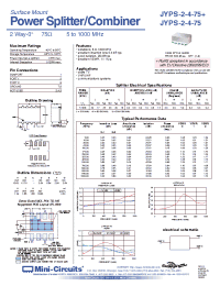Datasheet JYPQ-30+ manufacturer Mini-Circuits