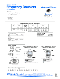 Datasheet KBA-20 manufacturer Mini-Circuits