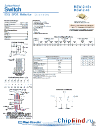 Datasheet KSW-2-46+ manufacturer Mini-Circuits