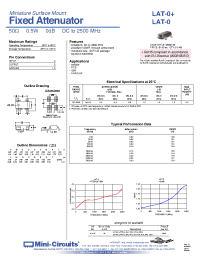 Datasheet LAT-0+ manufacturer Mini-Circuits