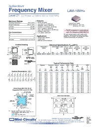 Datasheet LAVI-10VH manufacturer Mini-Circuits