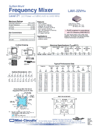 Datasheet LAVI-22VH manufacturer Mini-Circuits