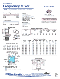 Datasheet LAVI-2VH manufacturer Mini-Circuits