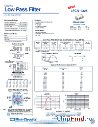 Datasheet LFCN-1325 manufacturer Mini-Circuits