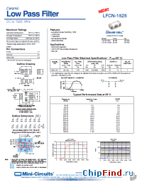 Datasheet LFCN-1525 manufacturer Mini-Circuits