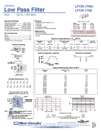Datasheet LFCN-1700 manufacturer Mini-Circuits