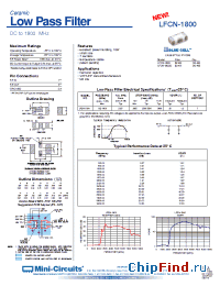 Datasheet LFCN-1800 manufacturer Mini-Circuits