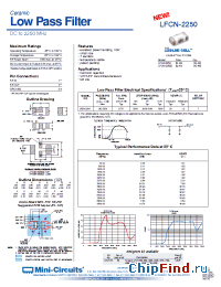 Datasheet LFCN-2250 manufacturer Mini-Circuits