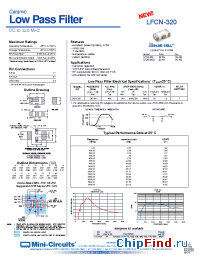 Datasheet LFCN-320 manufacturer Mini-Circuits