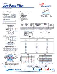 Datasheet LFCN-5000 manufacturer Mini-Circuits