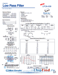 Datasheet LFCN-530D manufacturer Mini-Circuits