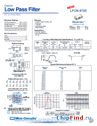Datasheet LFCN-6700 manufacturer Mini-Circuits
