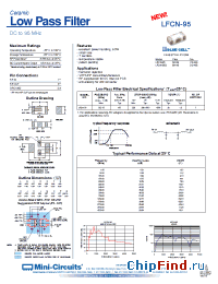 Datasheet LFCN-95 manufacturer Mini-Circuits