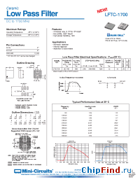 Datasheet LFTC-1700 manufacturer Mini-Circuits