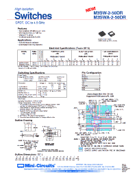 Datasheet M3SW_A-2-50DR manufacturer Mini-Circuits