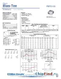 Datasheet PBTC-1G manufacturer Mini-Circuits
