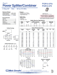 Datasheet POSA-ED8383/2 manufacturer Mini-Circuits