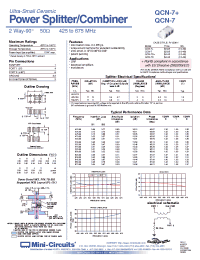 Datasheet QCN-7D+ manufacturer Mini-Circuits