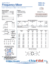 Datasheet RMS-30 manufacturer Mini-Circuits