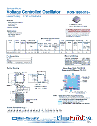 Datasheet ROS-1950-519+ manufacturer Mini-Circuits