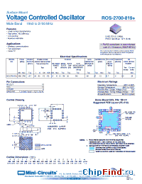 Datasheet ROS-2700-819+ manufacturer Mini-Circuits