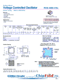 Datasheet ROS-4000-419+ manufacturer Mini-Circuits
