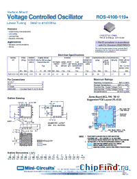 Datasheet ROS-4100-119+ manufacturer Mini-Circuits