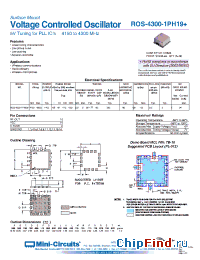 Datasheet ROS-4300-1PH19+ manufacturer Mini-Circuits