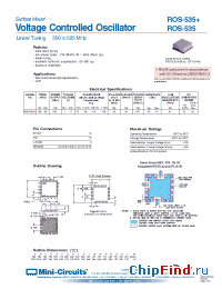 Datasheet ROS-535+ manufacturer Mini-Circuits