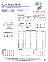 Datasheet SBLP-467 manufacturer Mini-Circuits