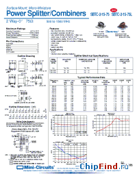 Datasheet SBTC-2-15-75L manufacturer Mini-Circuits