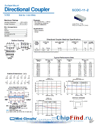 Datasheet SCDC-11-2 manufacturer Mini-Circuits