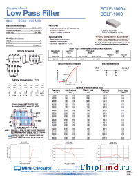 Datasheet SCLF-10.7+ manufacturer Mini-Circuits