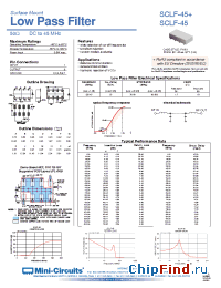 Datasheet SCLF-45+ manufacturer Mini-Circuits
