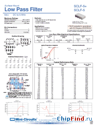 Datasheet SCLF-5+ manufacturer Mini-Circuits