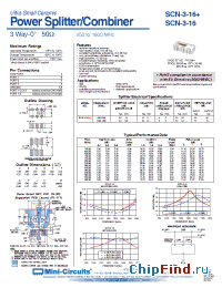 Datasheet SCN-3-16 manufacturer Mini-Circuits