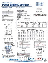 Datasheet SCN-3-28 manufacturer Mini-Circuits