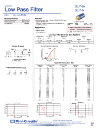 Datasheet SLP-5 manufacturer Mini-Circuits