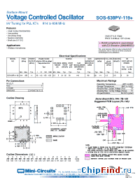 Datasheet SOS-638PV-119+ manufacturer Mini-Circuits
