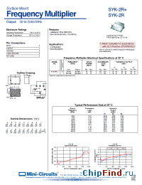 Datasheet SYK-2R+ manufacturer Mini-Circuits