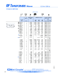 Datasheet T2.5-6T manufacturer Mini-Circuits