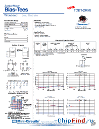 Datasheet TCBT-2R5G manufacturer Mini-Circuits