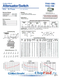 Datasheet TFAS-1SM+ manufacturer Mini-Circuits