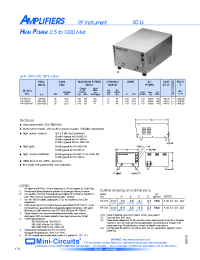 Datasheet TIA-1000-4 manufacturer Mini-Circuits