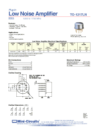 Datasheet TO-1217LN manufacturer Mini-Circuits