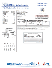 Datasheet TOAT-51020 manufacturer Mini-Circuits