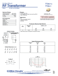 Datasheet TT2.5-6+ manufacturer Mini-Circuits
