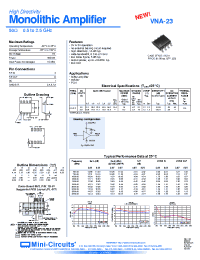 Datasheet VNA-23 manufacturer Mini-Circuits