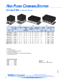 Datasheet ZA2CS-10-20W manufacturer Mini-Circuits